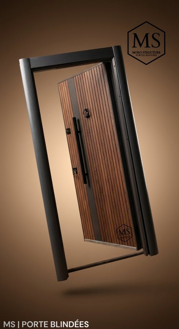 Porte blindée turque 110×215 cm | 68 kg – Gamme Prestige, Look minimaliste|MS - 09 - MS | PORTE BLINDÉES