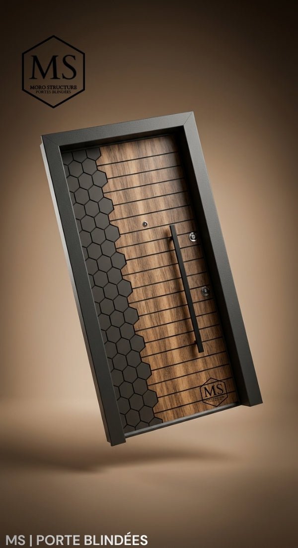 Porte blindée turque 110×215 cm | 84 kg – Gamme Prestige, Collection moderne|MS - 01 - MS | PORTE BLINDÉES