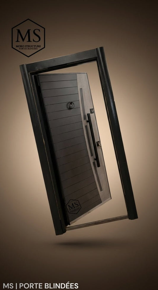 Porte d’entrée blindée turque 110×215 cm | 84 kg – Gamme Prestige, Style moderne|MS - 011 - MS | PORTE BLINDÉES